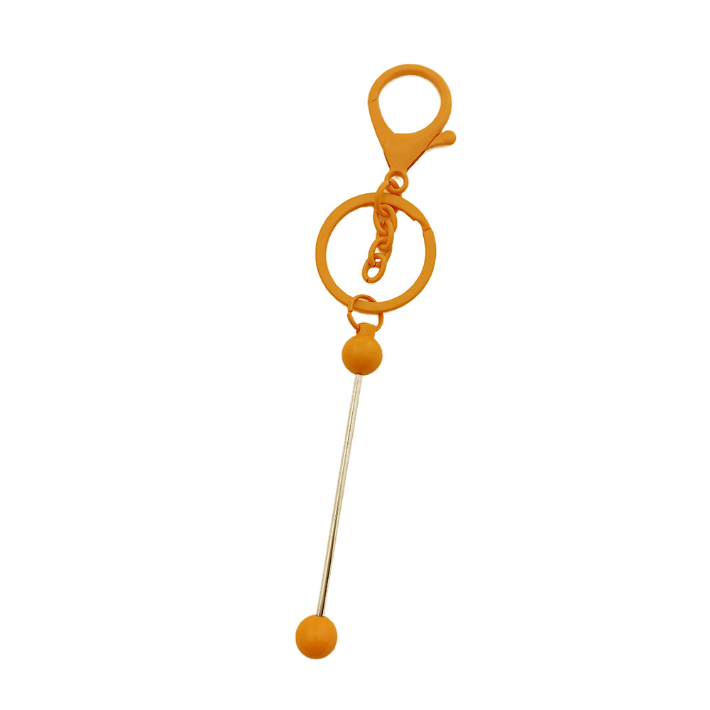 Llavero de metal con beadable de bricolaje al por mayor